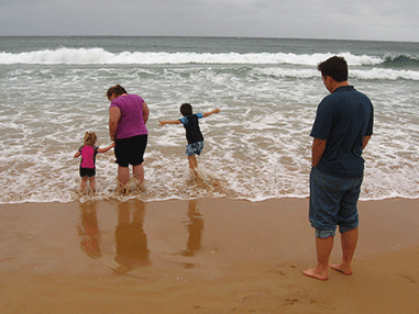in the waves @ Manly